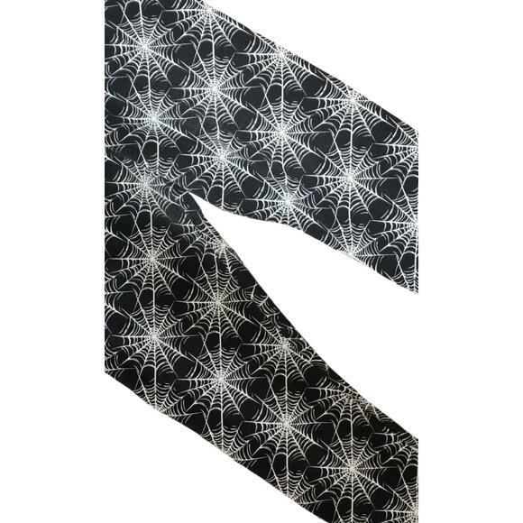 No Boundaries Halloween Spider Web Ankle Legging Juniors Size XL (15-17) - Picture 4 of 9